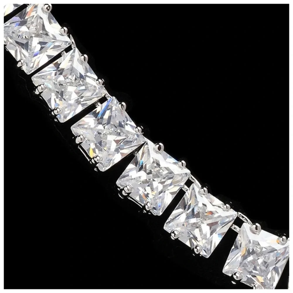 Swarovski Crystals 50 Carat The Matika Tennis Necklace - Picture 4 of 9